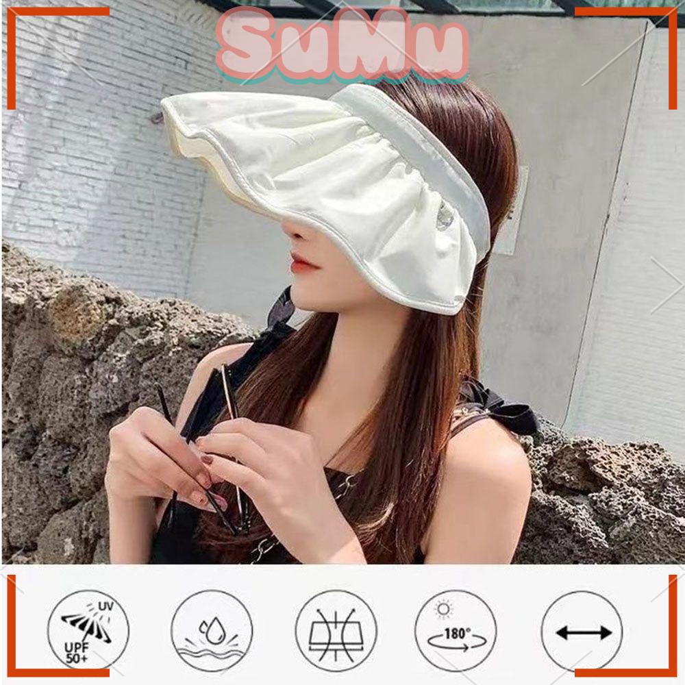 SUMU Mũ Tai Bèo Chống Nắng / Tia UV Có Thể Gấp Gọn Tiện Dụng Cho Nữ