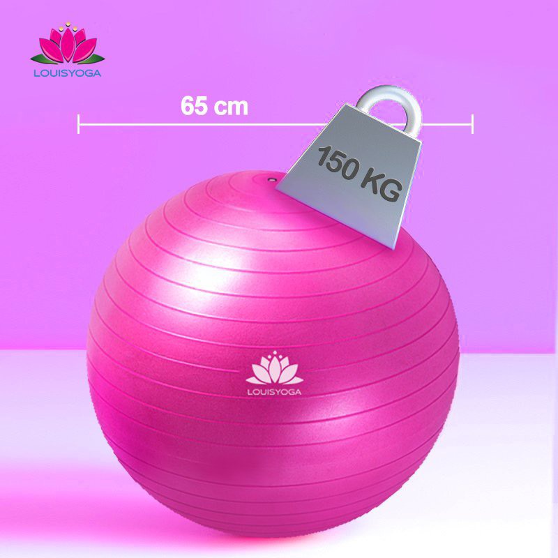 Bóng tập thể hình loại lớn 65cm  - Bóng tập yoga van chống nổ