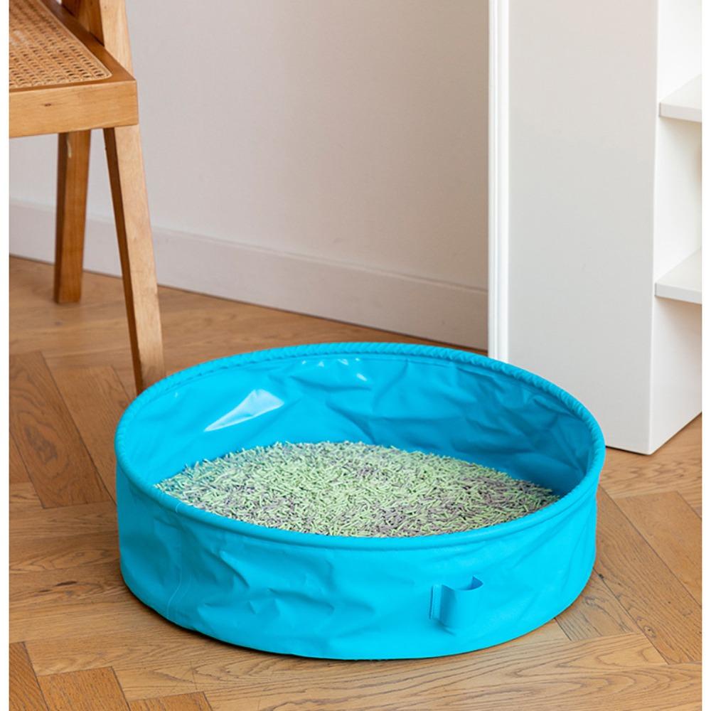 Goovanni Hộp Xẻng Xúc Đất Bằng PVC Chống Rò Rỉ Chống Thấm Nước Nhỏ Gọn Có Thể Gập Lại Dành Cho Mèo Cưng