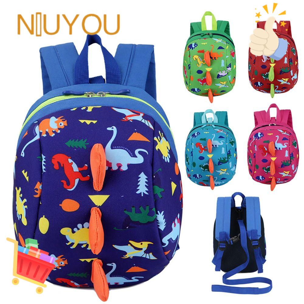 NIUYOU Ba Lô Địu Em Bé Hình Khủng Long Chống Thất Lạc Tiện Dụng