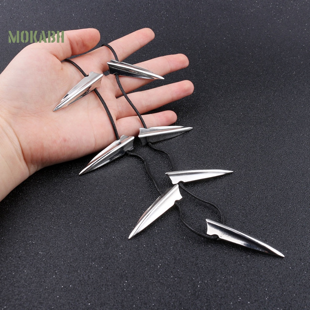 [Mok Abh] Vòng Cổ Dây Bện Mặt Hình Học Mạ Điện Có Thể Điều Chỉnh Phong Cách Punk Cho Nam