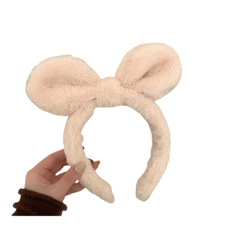 Băng Đô Tai Thỏ Bằng Lông Nhung Dễ Thương Xinh Xắn Dành Cho Bé Gái