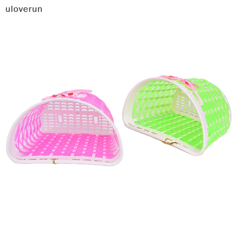 1 Giỏ Xe Đạp Bằng Nhựa Đính Nơ Dễ Thương Cho Bé vn