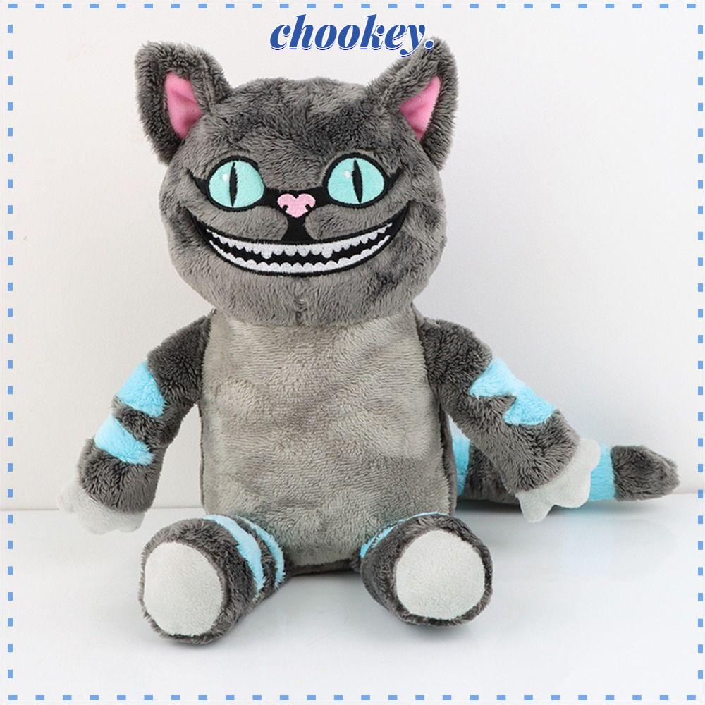 CHOOKEY Thú Nhồi Bông Hình Mèo Cheshire Bằng Cotton PP Dễ Thương Cho Bé