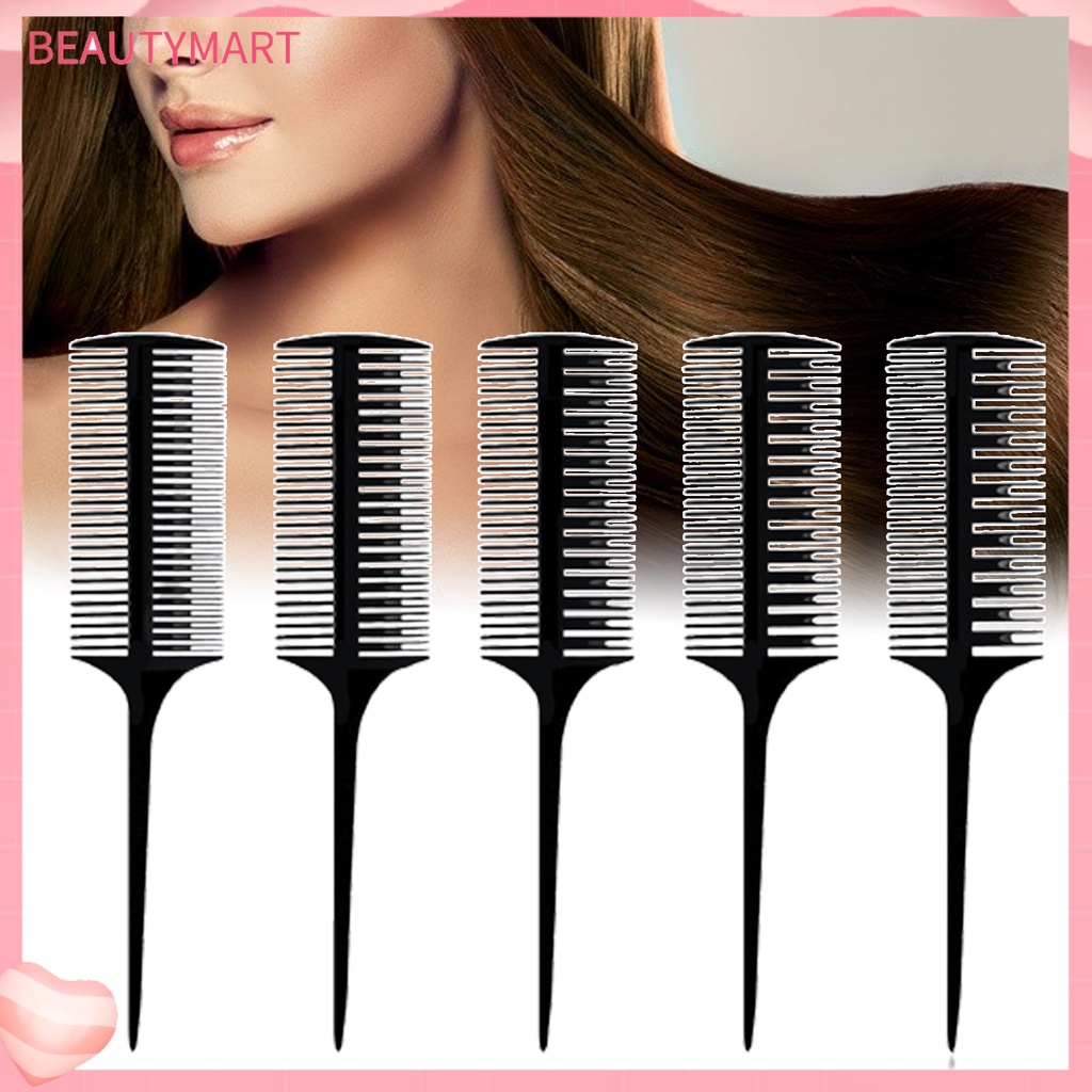 Lược Chải Tóc Hai Đầu Bằng Nhựa ABS Chịu Nhiệt Thiết Kế Răng Thưa Tiện Dụng