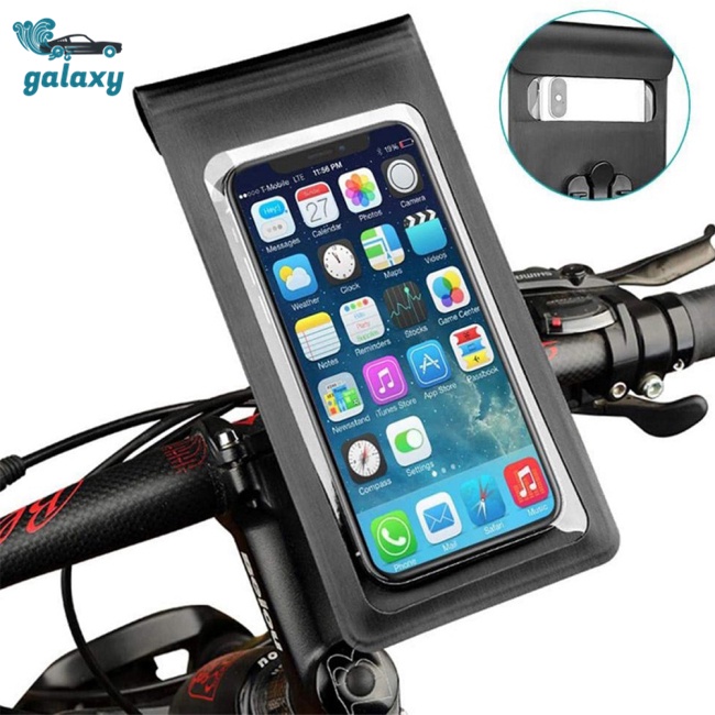 Galaxy Túi Đựng Điện Thoại Chống Thấm Nước Gắn Tay Lái Xe Đạp Tiện Dụng