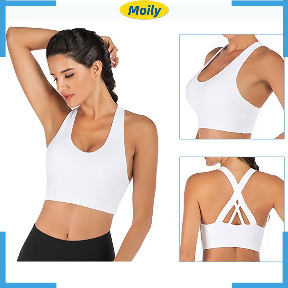 MOILYVN Áo Ngực Thể Thao Không Gọng Có Đệm Nâng Ngực Lưng Chuyên Dụng Tập Yoga