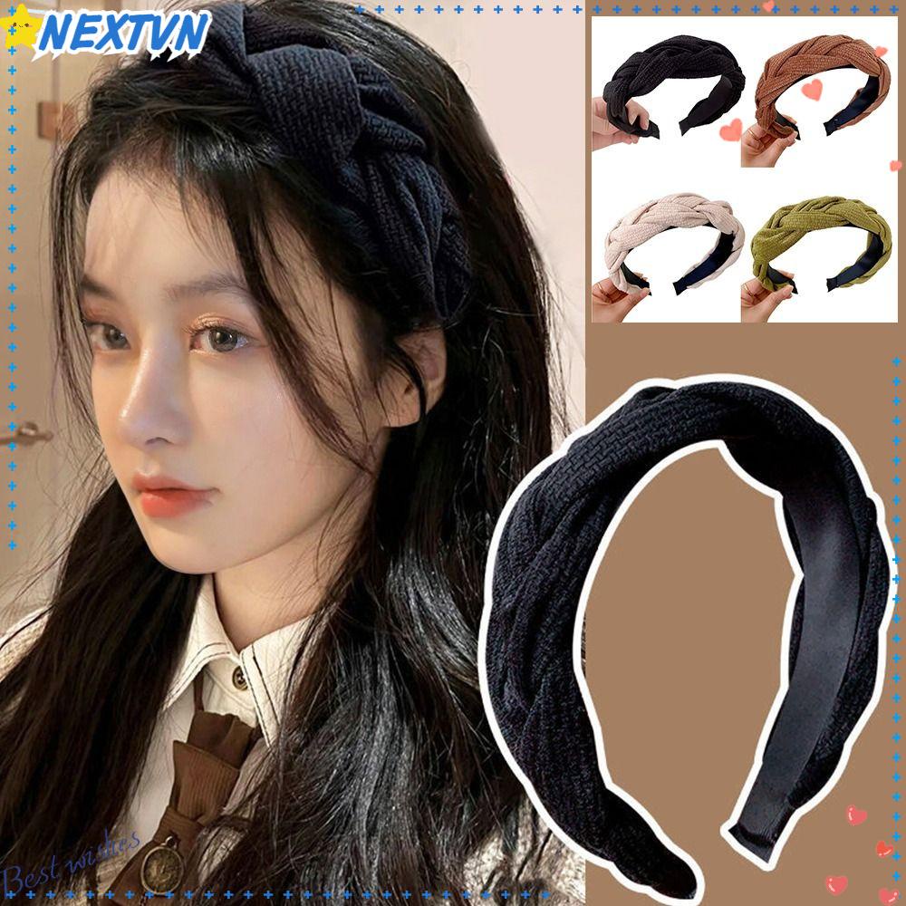 NEXTVN Băng Đô Cài Tóc Màu Trơn Dùng Rửa Mặt / Trang Điểm Cho Nữ