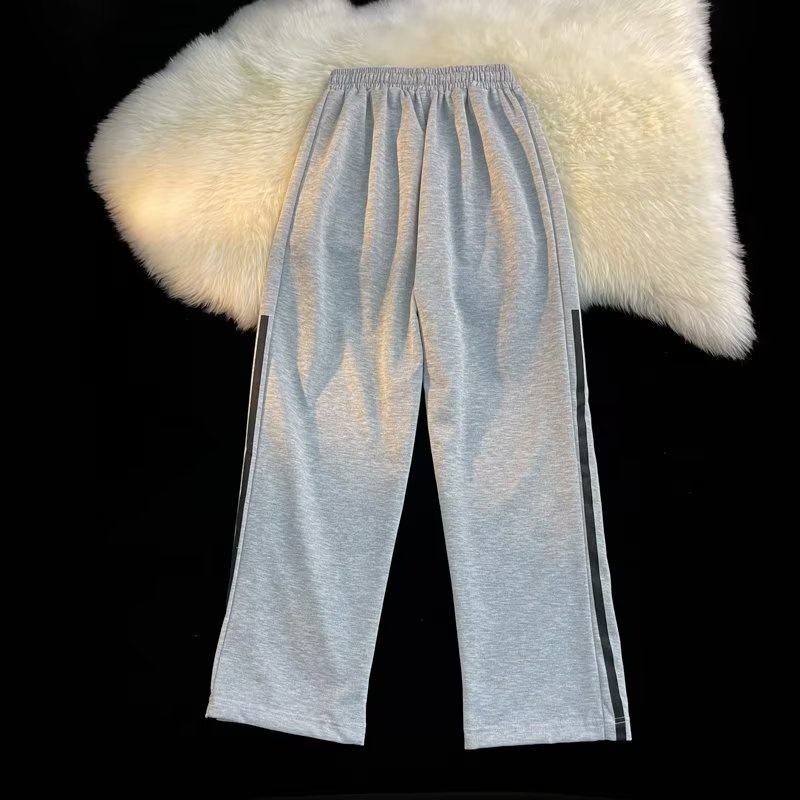 Quần Thể Thao Ống Rộng Phong Cách Hong Kong Thời Trang Xuân Thu Cho Nam