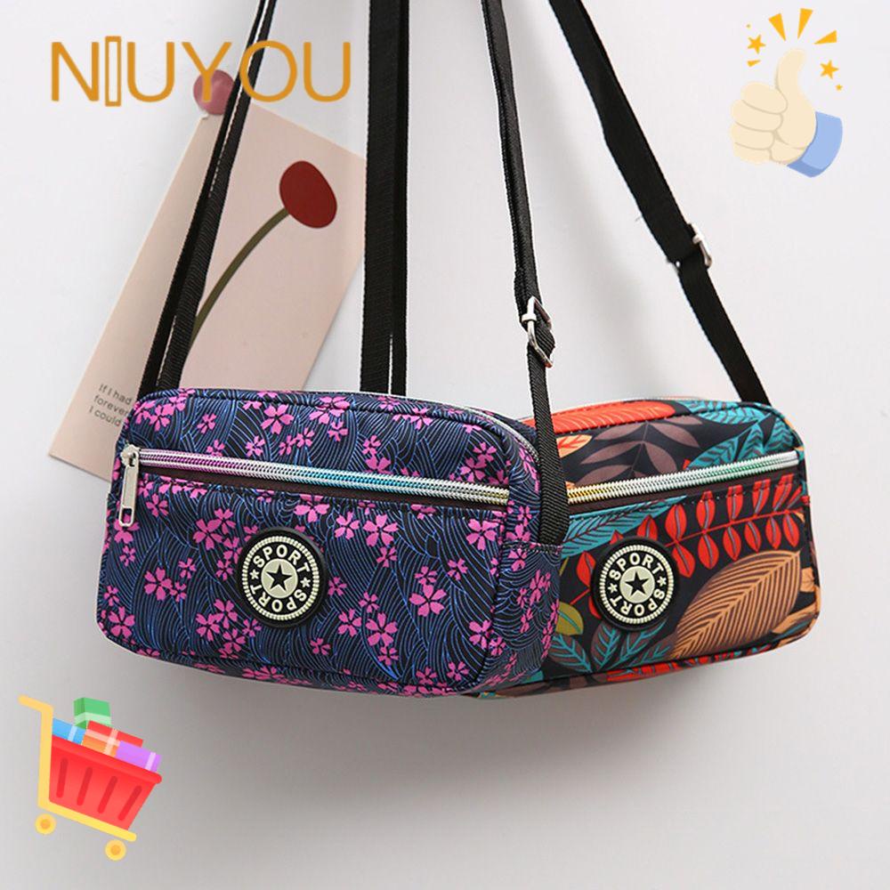 NIUYOU Túi Đeo Vai Bằng Nylon Thiết Kế Giản Dị Thời Trang