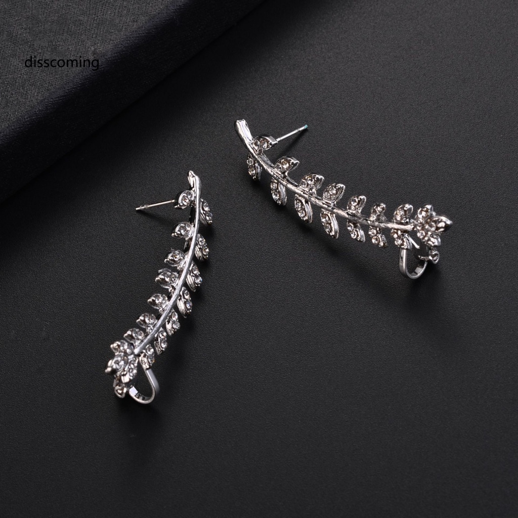 Sl| Khuyên Tai Đính Đá Thời Trang Mới Phổ Biến