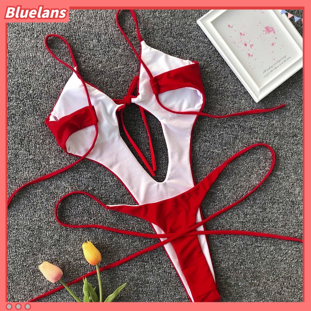 [BLS] Đồ Bơi Một Mảnh Ôm Dáng Dây Buộc Gợi Cảm Mùa Hè Bền Cho Nữ