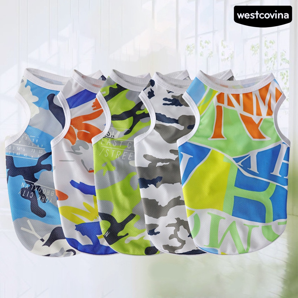 [COD]♞Áo Thun Không Tay HọA TiếT RằN Ri Cho Thú Cưng