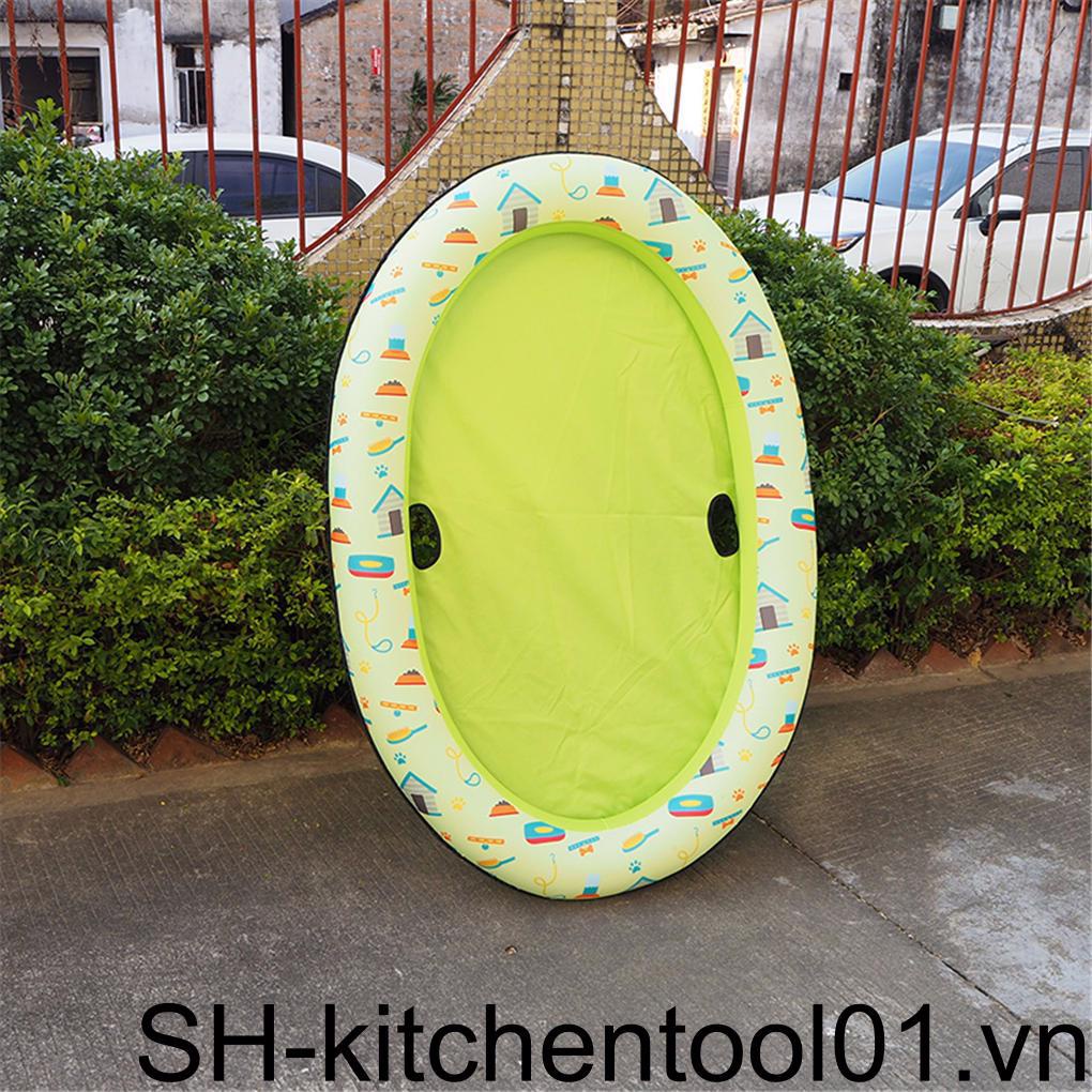 Phao Bơi Bơm Hơi Bằng PVC In Họa Tiết Độc Đáo Cho Thú Cưng