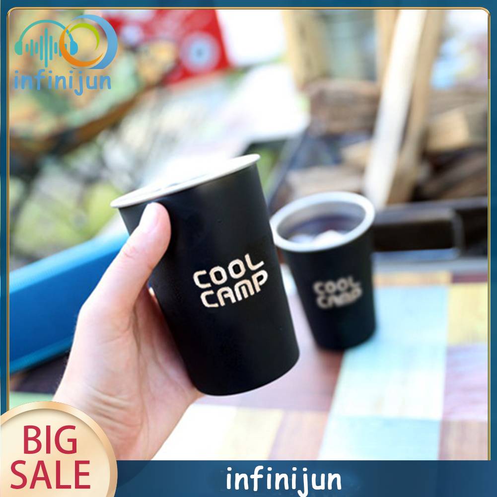 Bộ 4 Ly Uống Nước 350ml Bằng Thép Không Gỉ