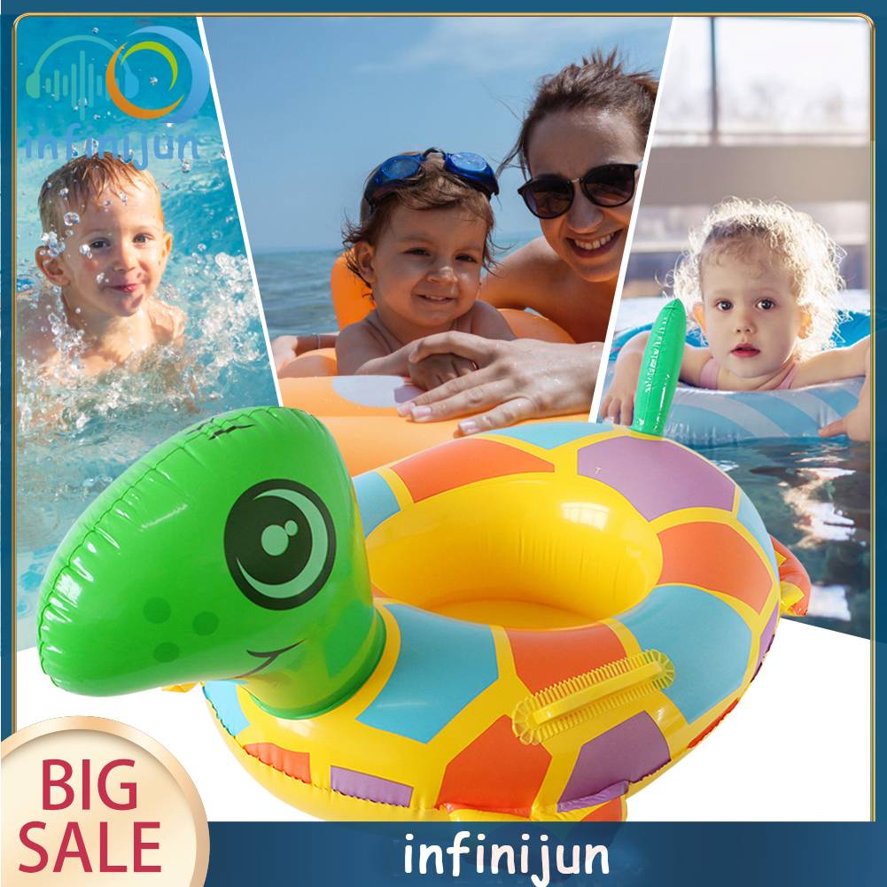 Phao Bơi Bơm Hơi Có Tay Cầm Dễ Thương Cho Bé