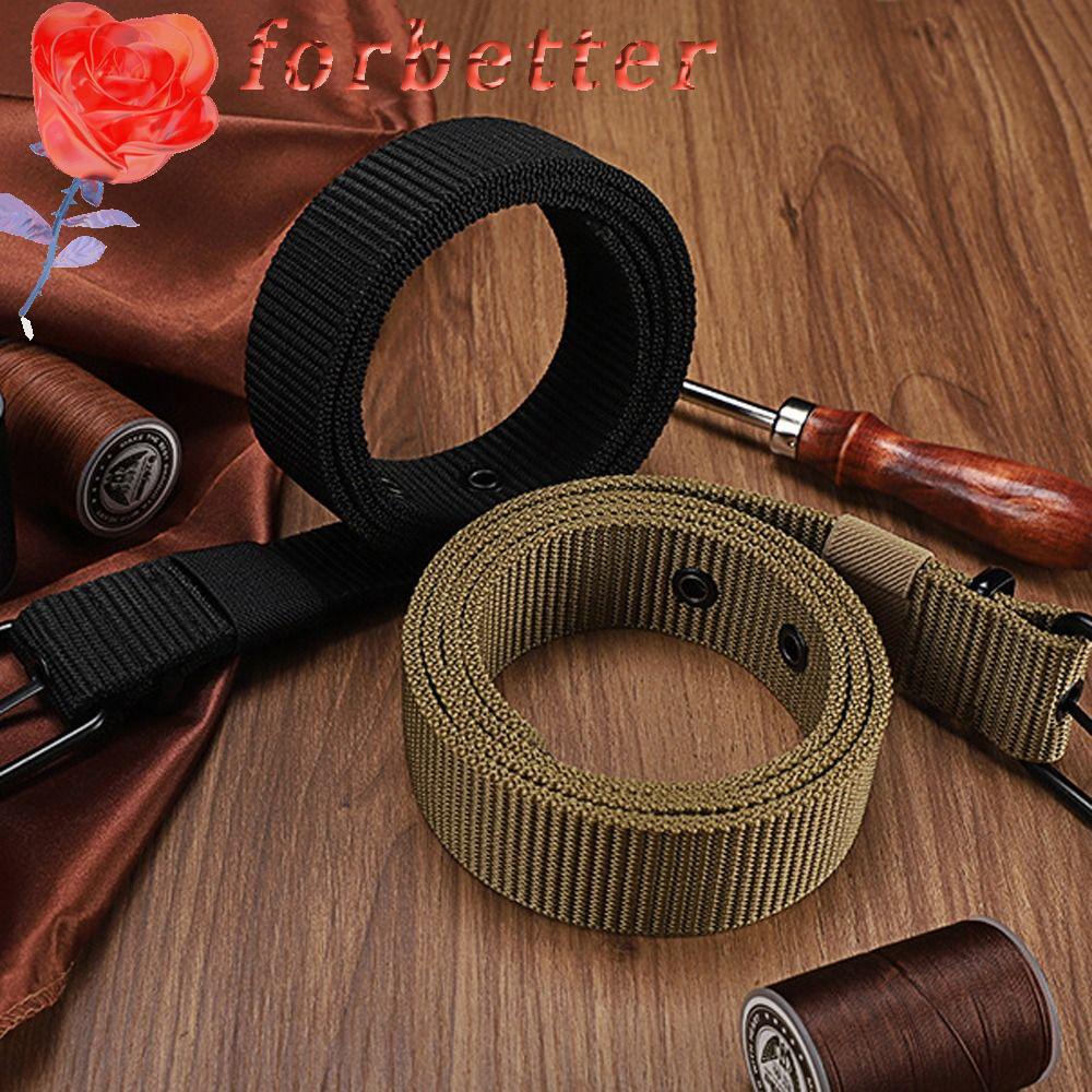 FORBETTER Thắt Lưng Vải Canvas Khóa Hợp Kim Phong Cách Retro Hàn Quốc Cho Nam Nữ