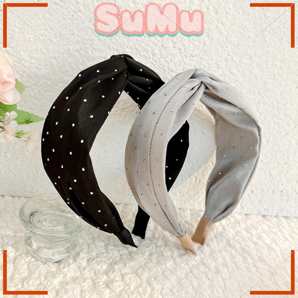 SUMU Băng Đô Cài Tóc Bản Rộng Thời Trang Mùa Hè Cho Bạn Gái