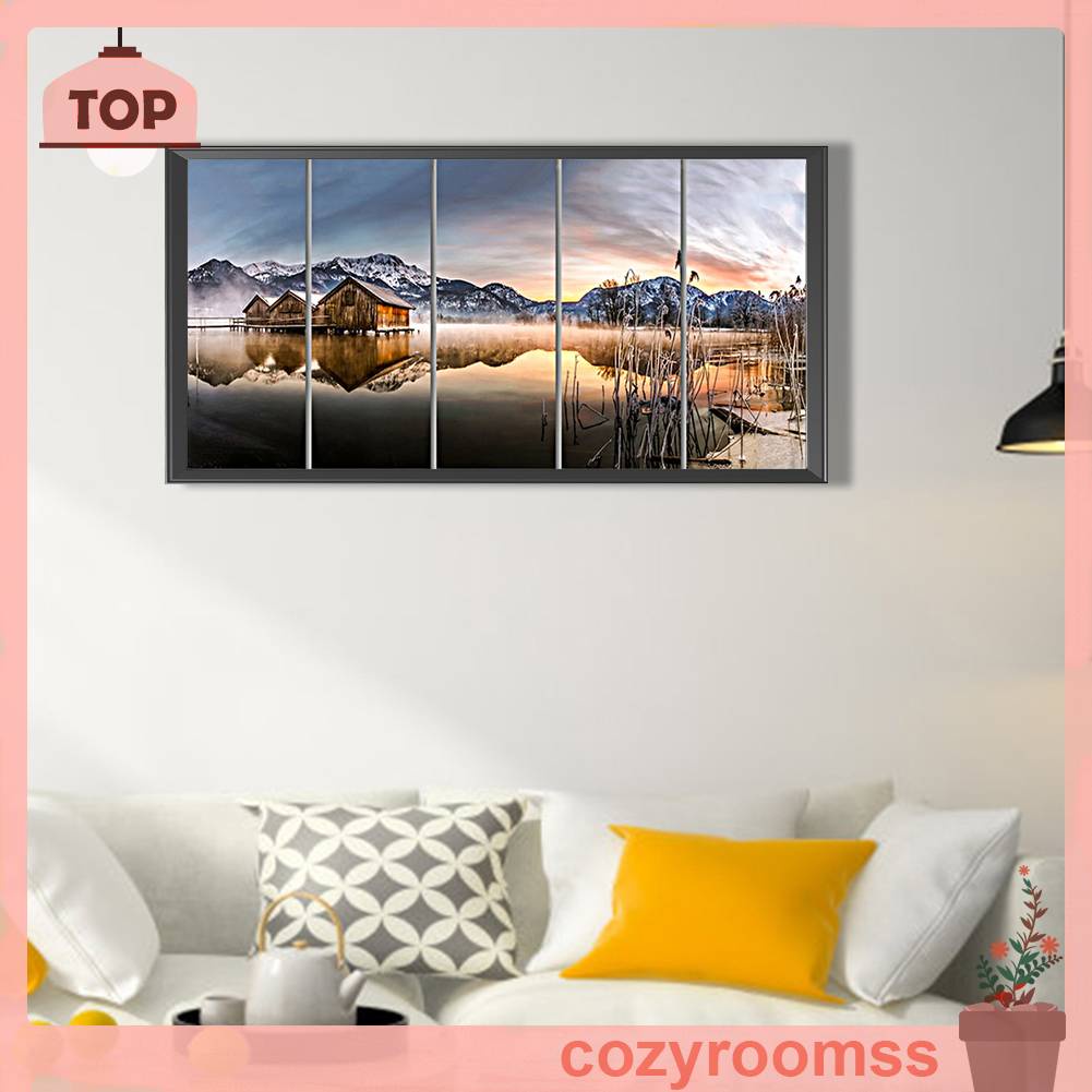 Tranh Đính Đá Kim Cương Toàn Bộ 5D DIY Hình Vẽ Trừu Tượng Trang Trí Nhà Cửa