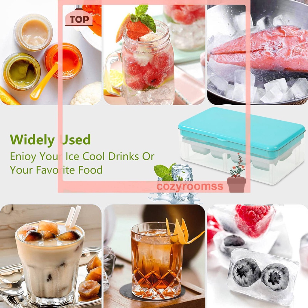 Bộ 2 Khuôn Làm Kem Chống Bụi Không Mùi DIY