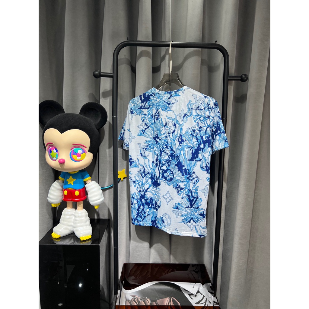 L0uis Vu1tt Áo Thun Nam Ngắn Tay Cổ Tròn In Hình Toàn Bộ Size M-4XL