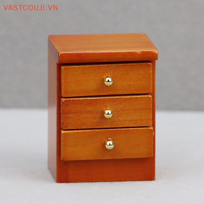 Giường Ngủ Mini Tỉ Lệ 1 / 12 Dùng Để Trang Trí Nhà Búp Bê