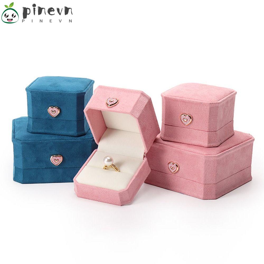 PINEVN Hộp Đựng Trang Sức Hình Bát Giác Cao Cấp Sang Trọng