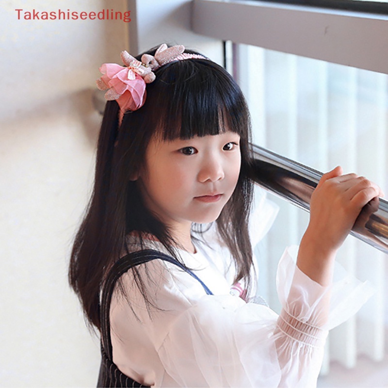 (Takashiseedling) Kẹp Tóc Công Chúa Bằng Vải Hình Thỏ Dễ Thương Ngọt Ngào Cho Bé Gái
