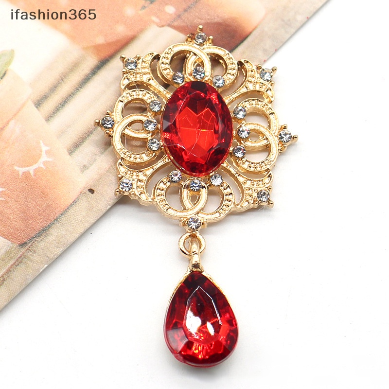 Ghim Cài Áo Hợp Kim Hình Ly Rượu Đính Đá 28 * 49mm DIY