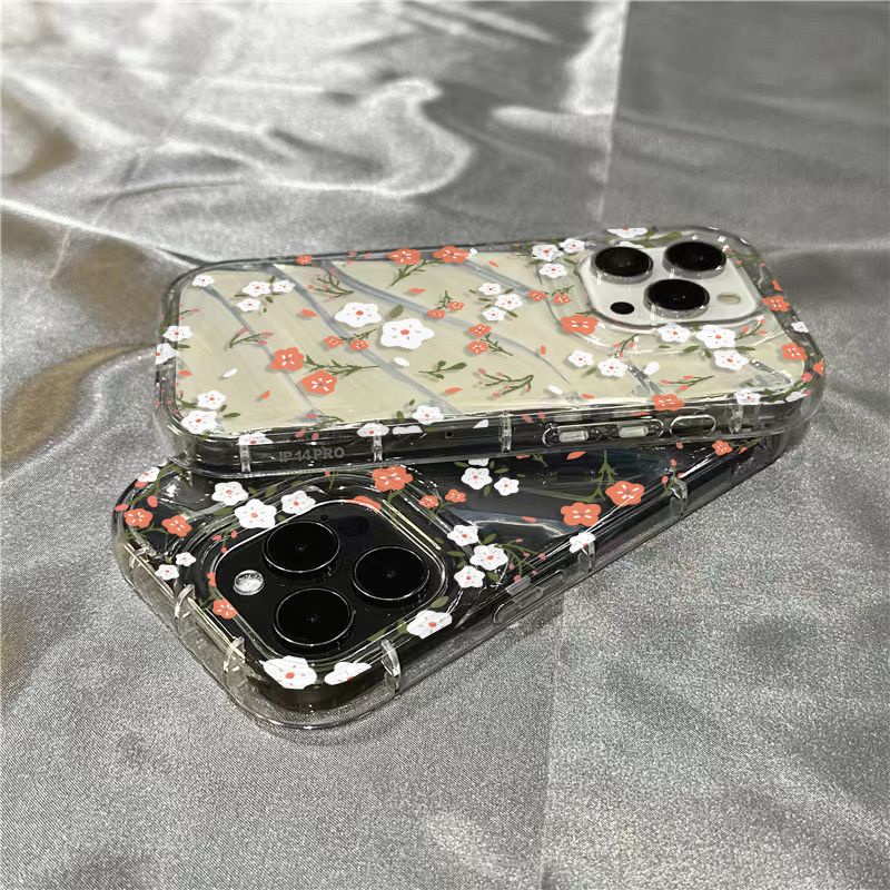 // Ốp điện thoại vỏ mềm iPhone14promax87 trong suốt 11/Apple hoa nhỏ xrplus toàn màn hình 1312 dễ thương Ins U5FC
