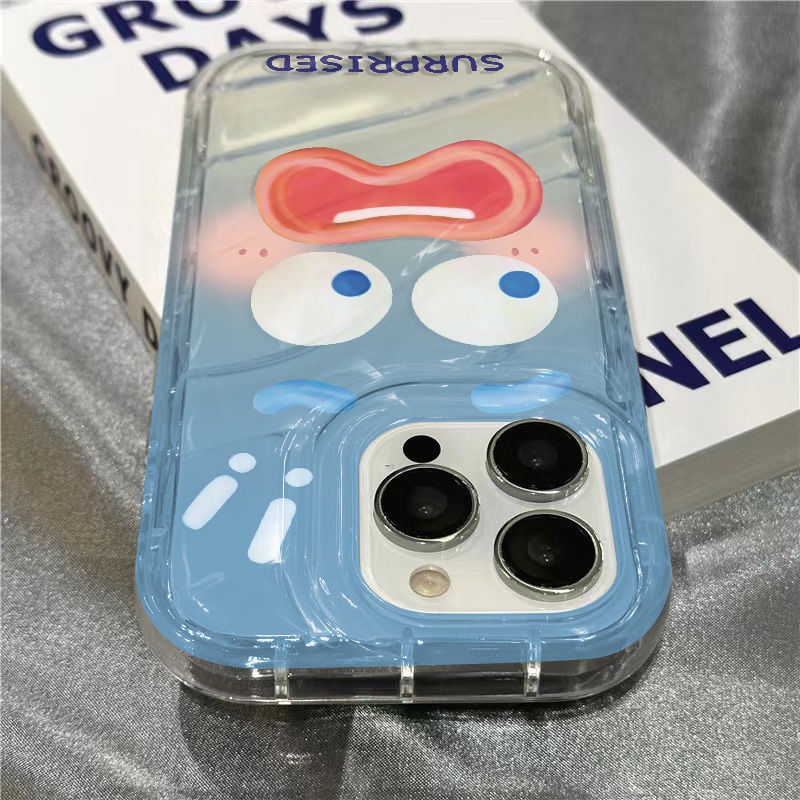 Ốp Điện Thoại Dẻo Trong Suốt Họa Tiết Hoạt Hình Cảm Xúc Vui Nhộn Cho Iphone14Promax GXPB 11 1312plus 78 Xr