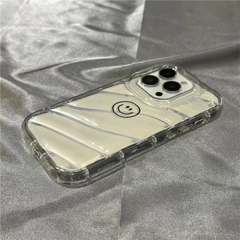 Ốp Điện Thoại Mềm Trong Suốt In Hình Mặt Cười Đơn Giản Cho Iphone 14Promax 1312 / 11 7 / 8plus xr / sins Z7HE