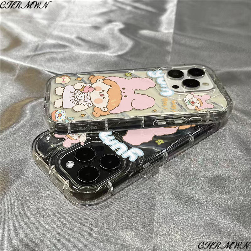 Ốp Điện Thoại Mềm Trong Suốt Hình Cô Gái Dễ Thương Cho iPhone14promax 1312 / 11 7 / 8plus xr / sins LJ7U
