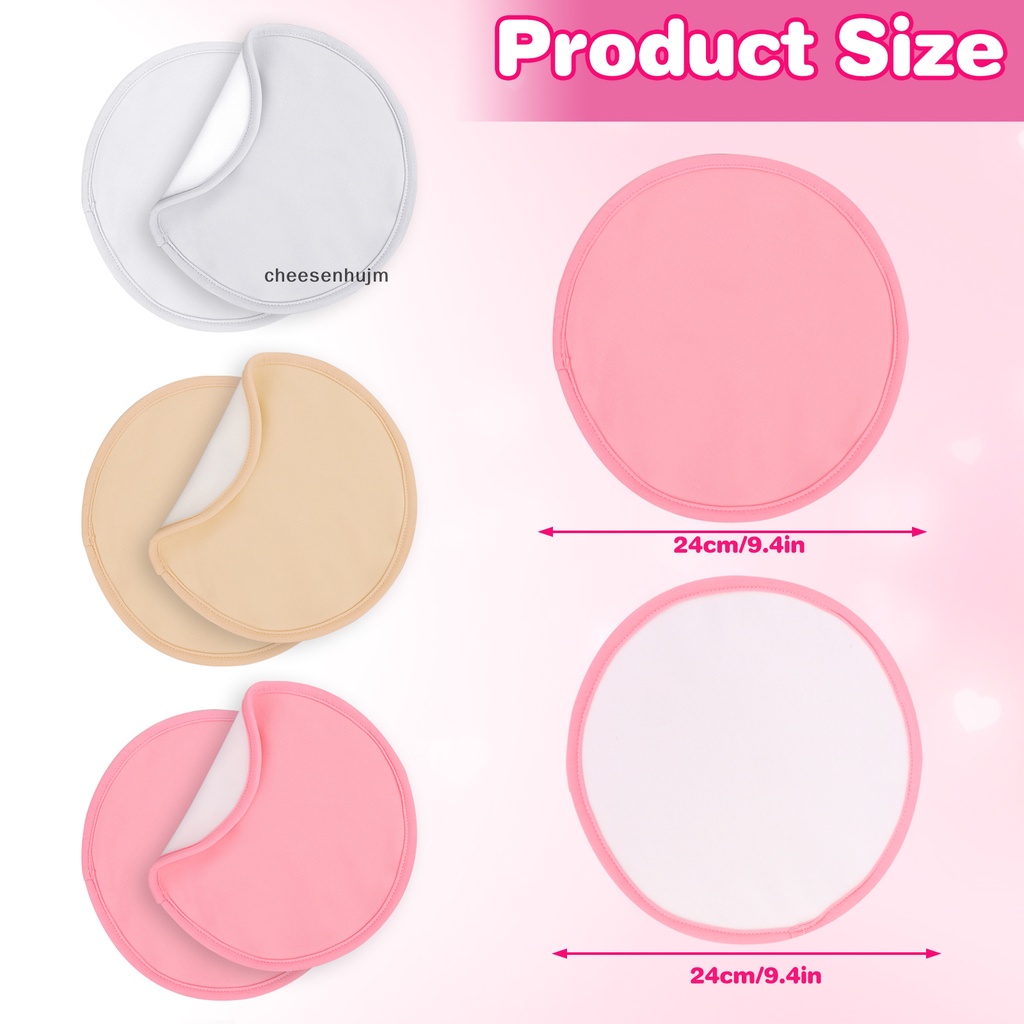 Bộ 6 Miếng Đệm Ngực Thầu Dầu Hữu Cơ Có Thể Giặt Và Tái Sử Dụng Để Mát Xa Thư Giãn