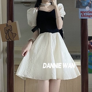 DannieWan  váy Đầm váy nữ Váy búp bê váy nữ xinh bánh bèo đầm body  Phong cách Comfortable Chic Trendy A22M1WS 36Z230909