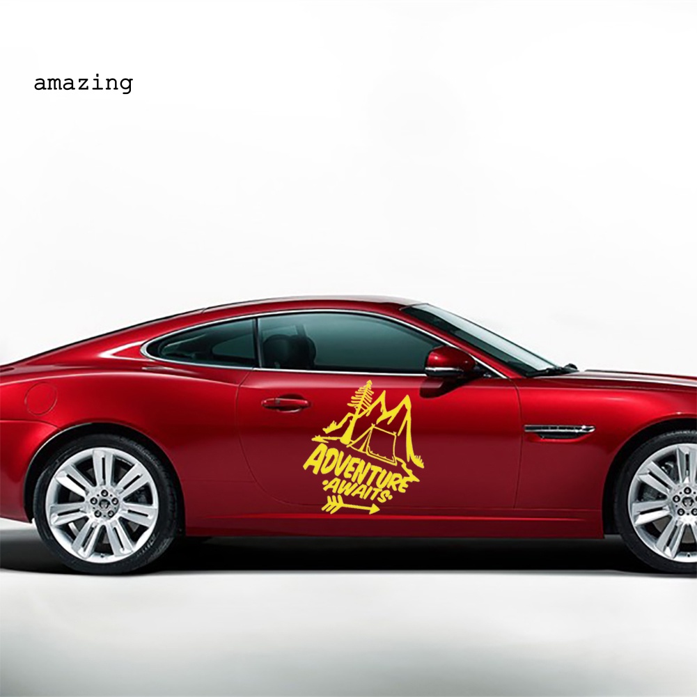 Đề Can Phản Quang Họa Tiết Cây Thông / Ngọn Núi Độc Đáo Trang Trí Xe Hơi