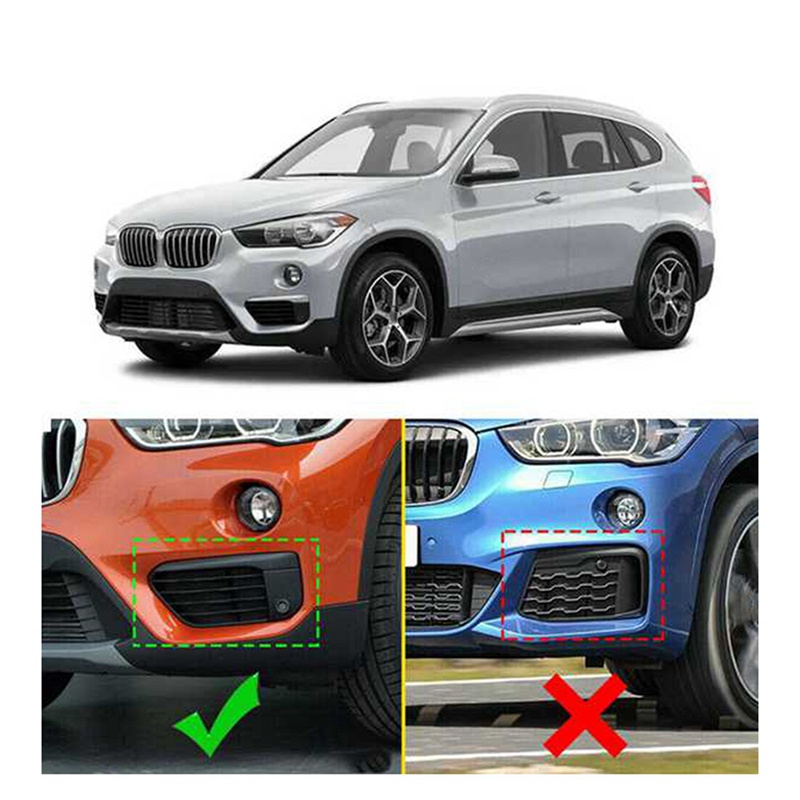 Set 2 Khung Viền Đèn Sương Mù Bằng ABS Mạ Chrome Cho BMW F48 X1 2016-2019