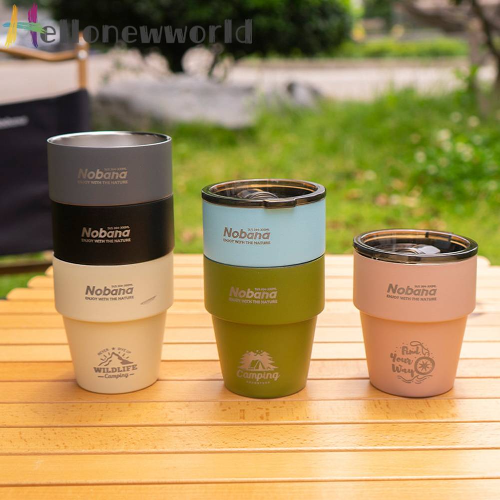 Cốc Uống Nước Cách Nhiệt Bằng Thép Không Gỉ Dung Tích 300ML