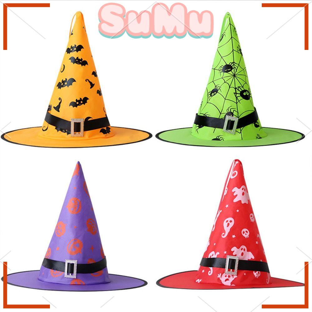 Nón Phù Thủy Có Đèn LED Treo Trang Trí Tiệc Halloween