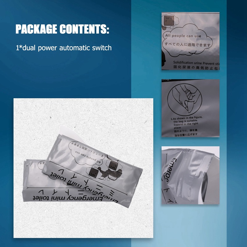 Set 12 Túi Đi Tiểu Khẩn Cấp 700Ml Sử Dụng Một Lần Tiện Lợi Cho Nữ