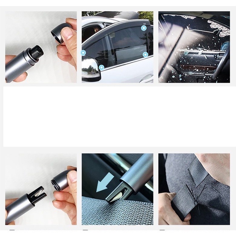 Búa Thoát Hiểm Ô Tô  2in1 Phá Kính Và Cắt Dây Trên Xe Hơi.