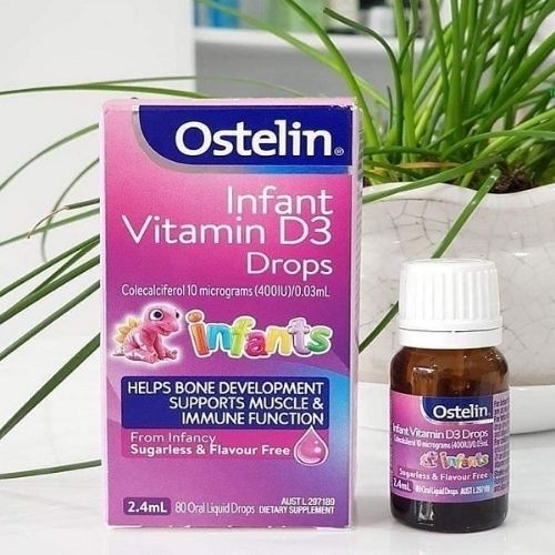 Ostelin Infant Vitamin D3 Drops Cho Trẻ Từ Sơ Sinh Đến 12 Tuổi