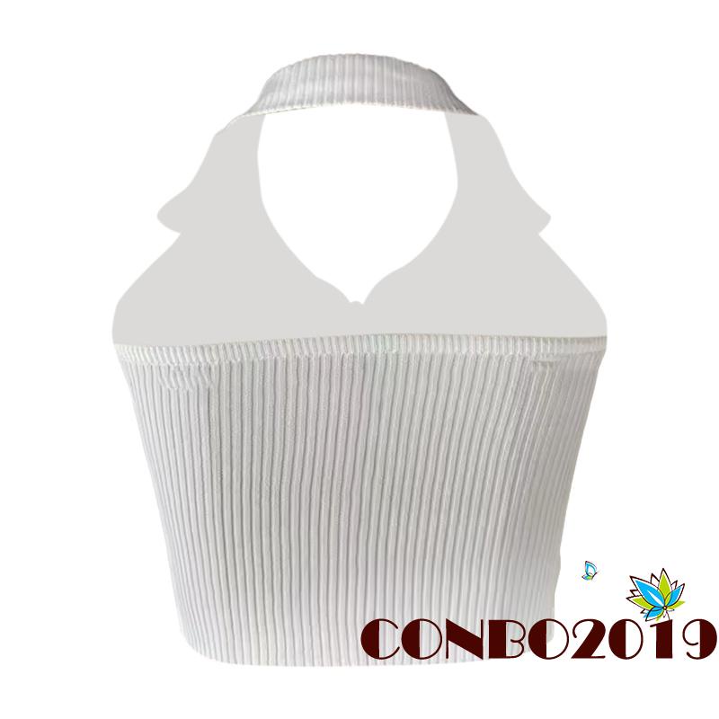 Áo Crop Top Dệt Kim Màu Sắc Đơn Giản Phối Khóa Kéo Thời Trang Mùa Hè Cho Nữ