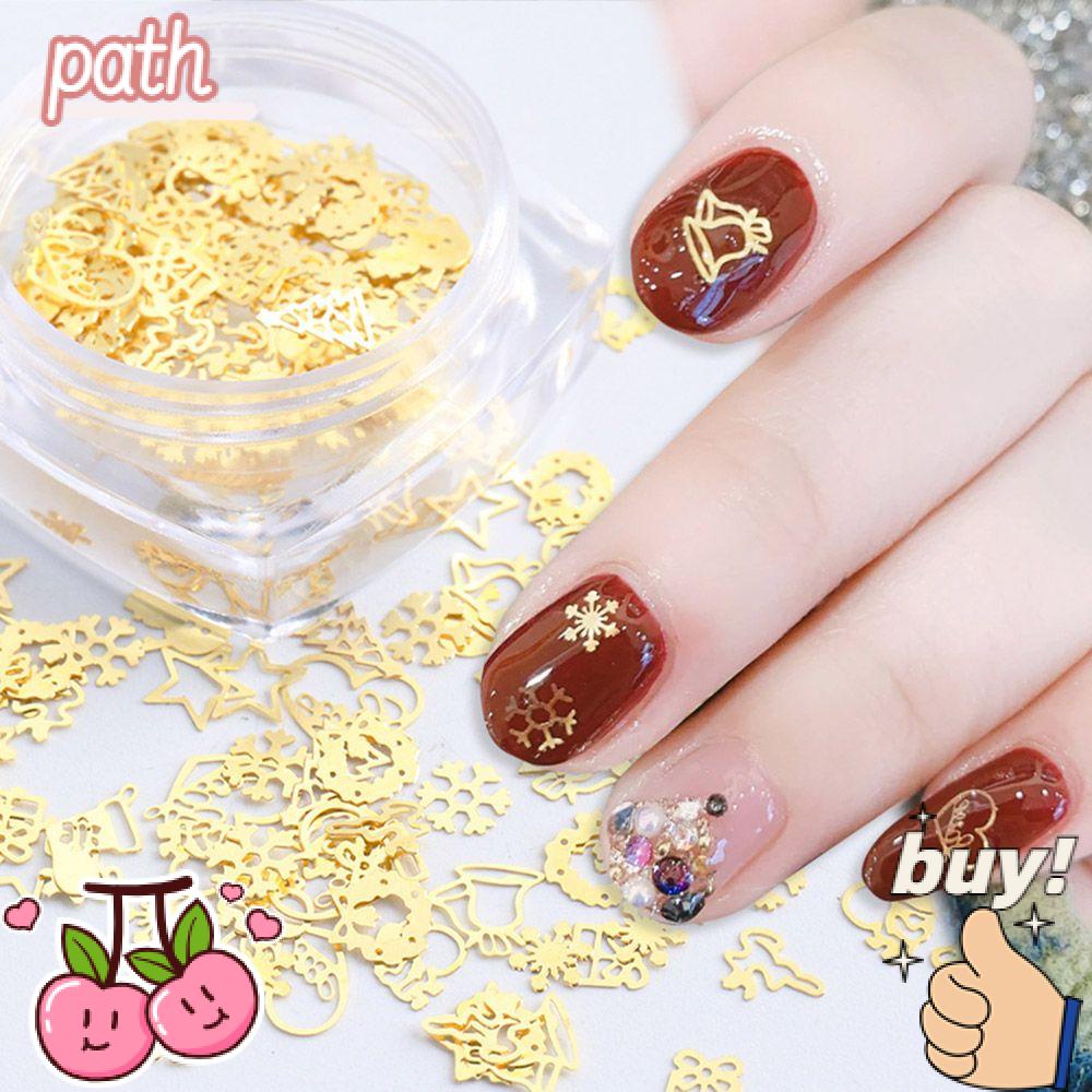 PATH 120 Hạt Charm Kim Loại Trang Trí Móng