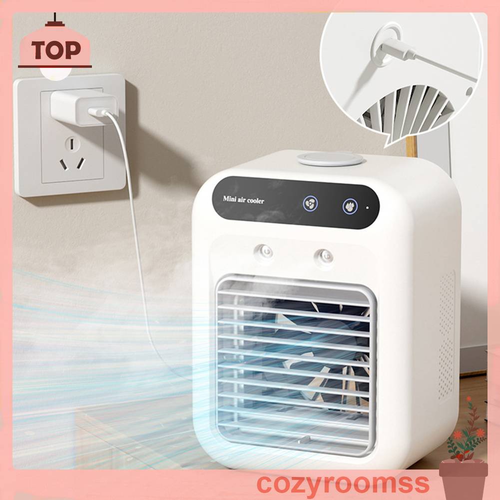 Quạt Làm Mát Để Bàn 2 Tốc Độ Tùy Chỉnh Nhỏ Gọn Tiện Dụng Cho Gia Đình