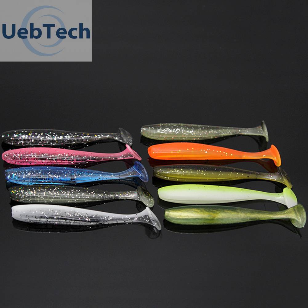 10 Mồi Giun Giả Câu Cá Mềm 7cm 2g