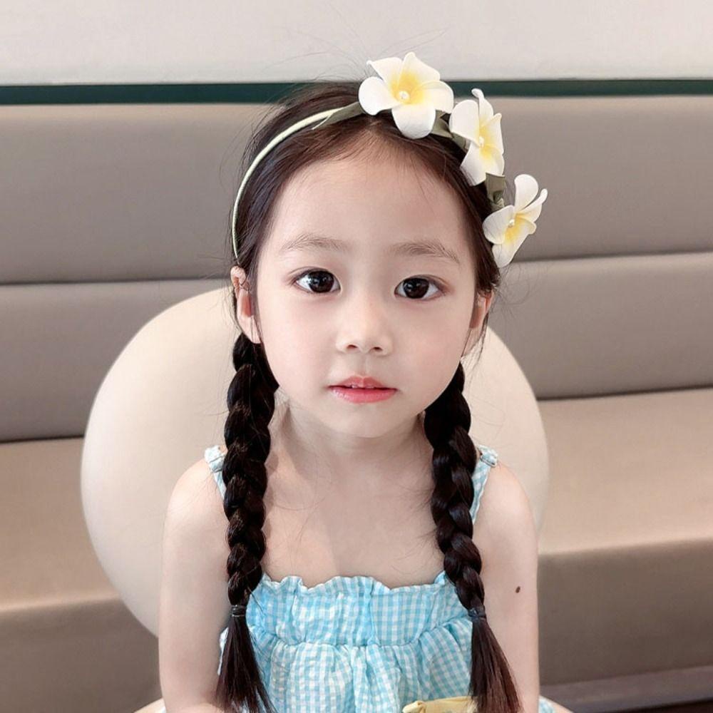 Kẹp Tóc Nơ Ruy Băng Vải Lưới Họa Tiết Hoa Xinh Xắn Cho Bé Gái