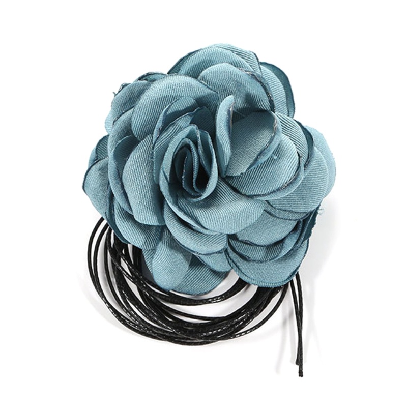Vòng Cổ Choker Họa Tiết Hoa Thanh Lịch Có Thể Điều Chỉnh Cho Nữ Y2K