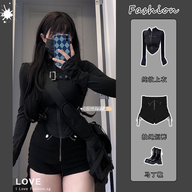 Áo Hoodie Ngắn Mỏng Tay Dài Eo Cao Có Dây Rút Phong Cách Mới 2023 Cho Nữ U9Y2
