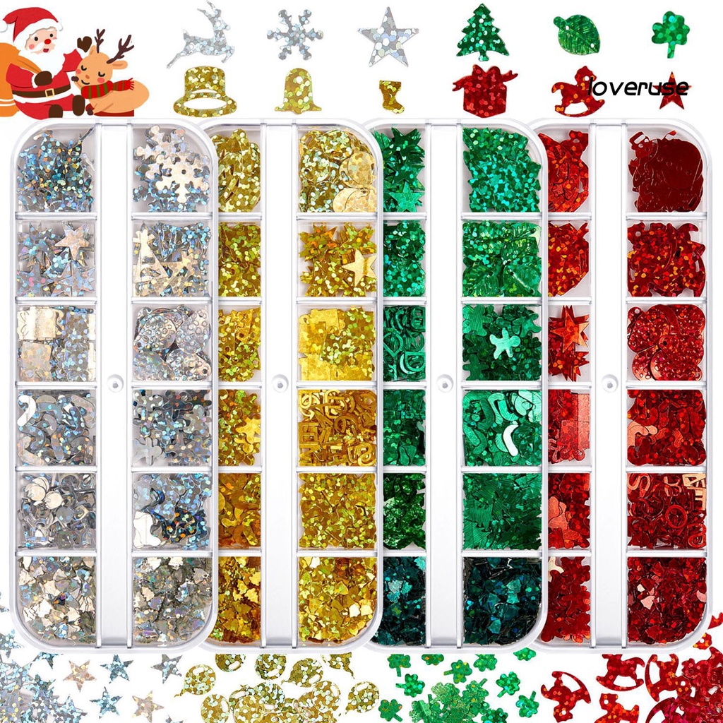 1 Hộp Sequin Siêu Mỏng Nhiều Màu Sắc Tươi Sáng Dễ Sử Dụng Trang Trí Móng Tay Charms